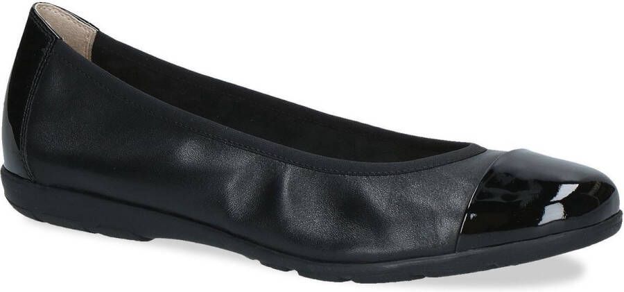 Caprice Ballerina's Loafer slipper feestdagsschoen met lakdetails