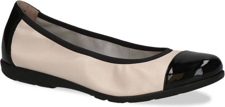 Caprice Ballerina's Loafer slipper feestdagsschoen met lakdetails