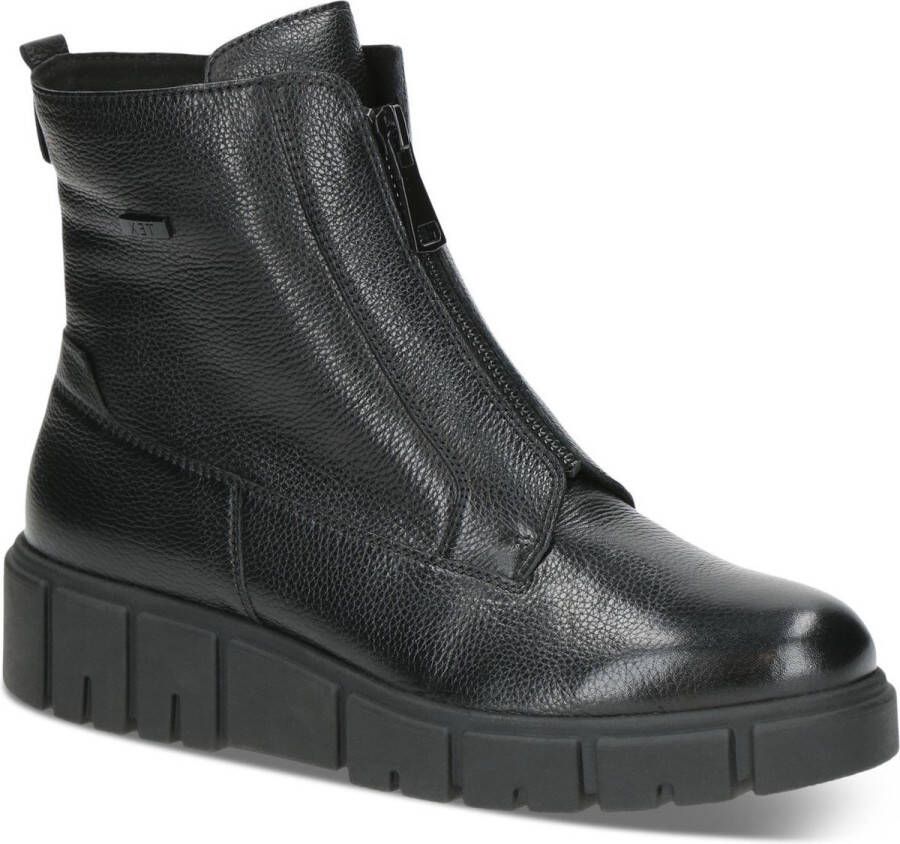 Caprice Zwarte Casual Gesloten Booties Vrouwen Black Dames