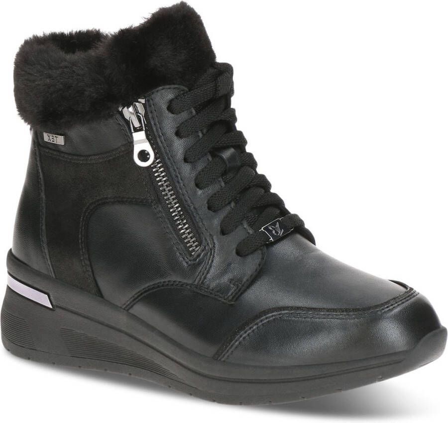 Caprice Zwarte Casual Gesloten Booties Dames Enkellaarzen Black Dames