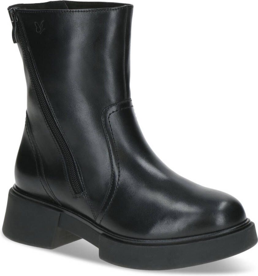 Caprice Zwarte Gesloten Booties Enkellaarzen Vrouwen Black Dames