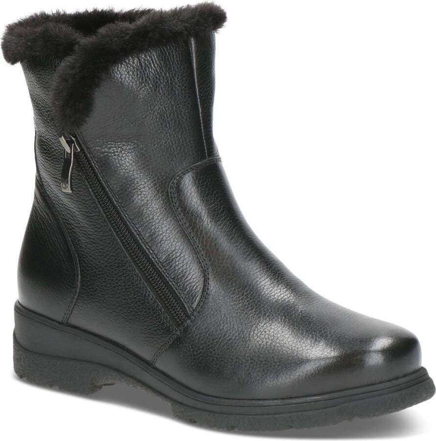 Caprice Zwarte Gesloten Booties Enkellaarzen Vrouwen Black Dames