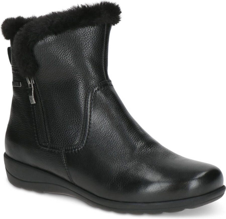 Caprice Zwarte Casual Gesloten Booties Vrouwen Black Dames