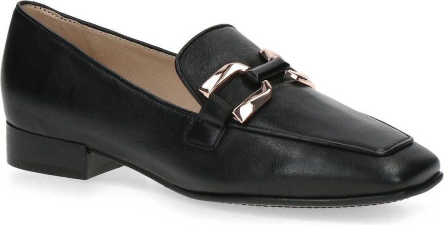 Caprice Klassieke Zwarte Leren Loafers Black Dames