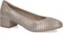 Caprice Elegante Metallic Gesloten Formele Schoenen Beige Dames - Thumbnail 1