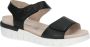 Caprice Zwarte Nappa Casual Open Sandalen Black Dames - Thumbnail 1