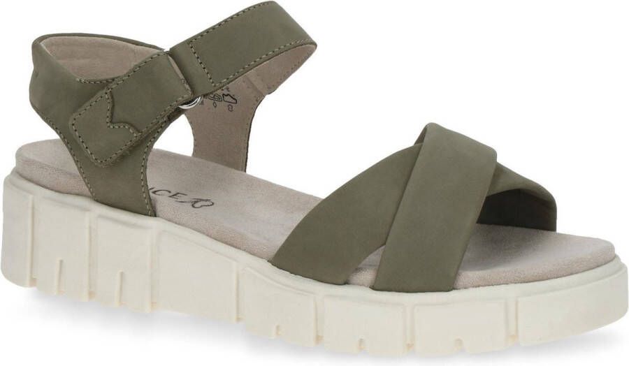 Caprice Flat Sandals Beige Dames