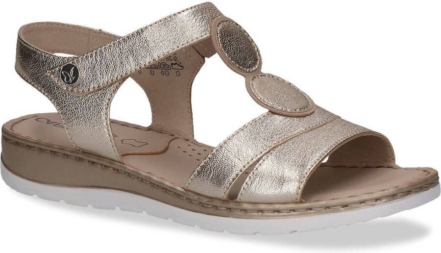 Caprice Gouden Sandalen Lente Zomer 2024 Beige Dames