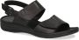 Caprice Zwarte Nappa Casual Open Sandalen Black Dames - Thumbnail 1