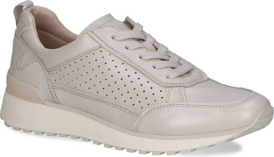 Caprice Beige Pearl Sneakers voor Vrouwen Beige Dames