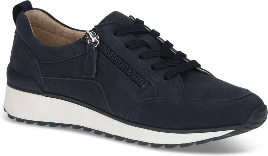 Caprice Sneakers met sleehak vrijetijdsschoen lage schoen veterschoen in comfortwijdte g (= breed)