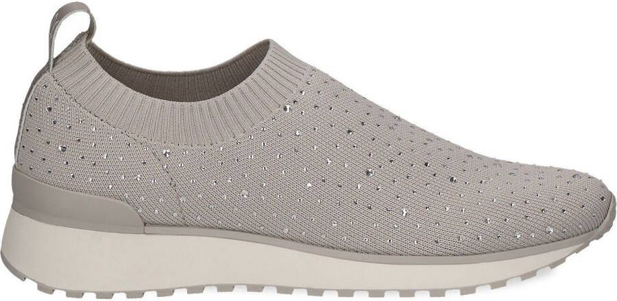 Caprice Slip-on sneakers slipper vrijetijdsschoen halfhoge schoen met fonkelende strass-steentjes