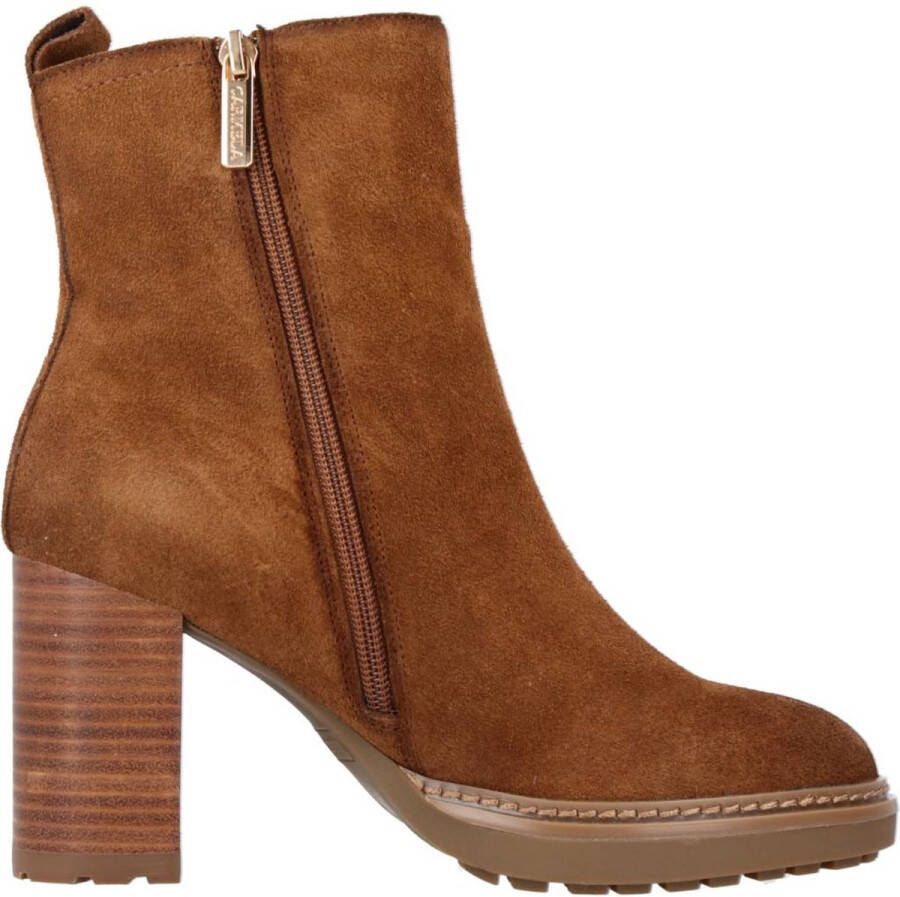 Carmela Elegant Heeled Boots Brown Dames