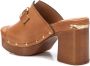 Carmela Elegant Heeled Mules Brown Dames - Thumbnail 1