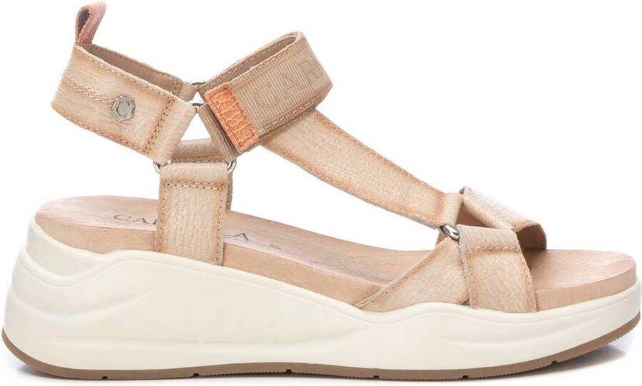 Carmela Stijlvolle Platte Sandalen voor Vrouwen Beige Dames