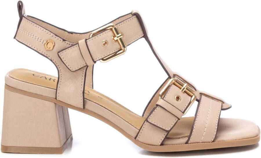 Carmela Elegante High Heel Sandalen Beige Dames