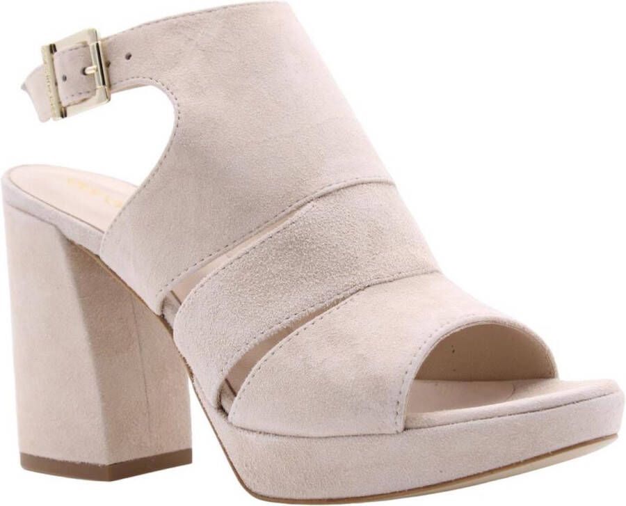 Caroline Biss Stijlvolle Sandaal met Dotje Beige Dames