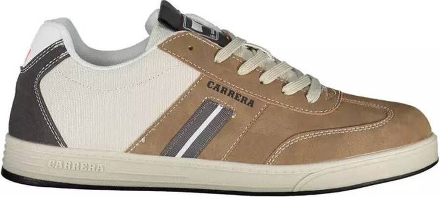 Carrera Bruine Polyester Sneaker met Veters en Logo Brown Heren