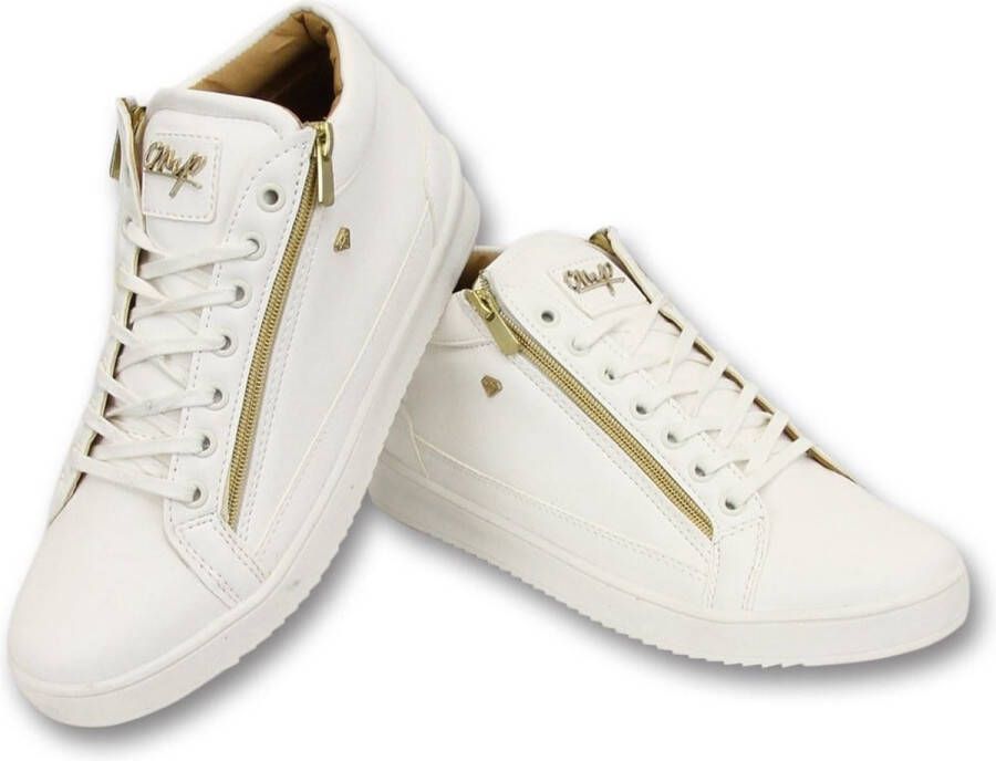 Cash Money Heren Sneaker Bee White Gold 2- CMS98 White Maten: