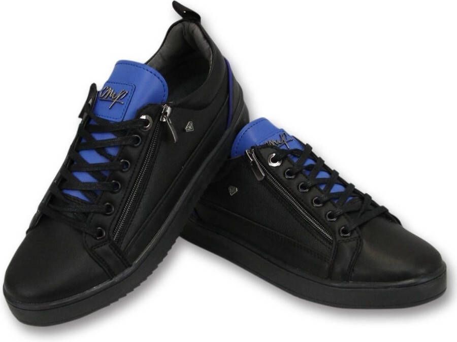 Cash Money Heren Sneakers Maximus Black Blue CMS97 Zwart Blauw Maten: