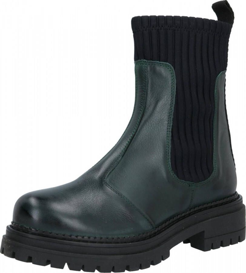 Ca'shott Ca Shott halfhoog chelsea boots dames groen leer