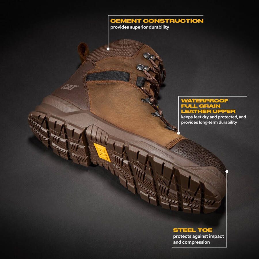 CAT Safety Caterpillar Accomplice X S3 Wr Hro Sra Brn 40 Safety Boots