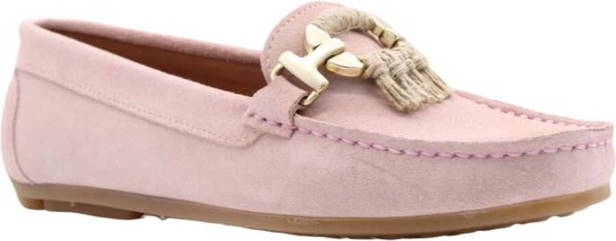 Ctwlk. Stijlvolle Sailor Flats met Broche Detail Pink Dames