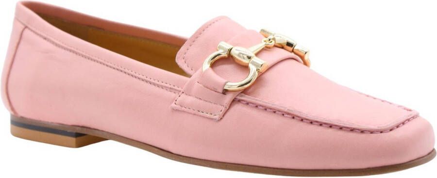 Ctwlk. Stijlvolle Sailor Flats met Broche Detail Pink Dames