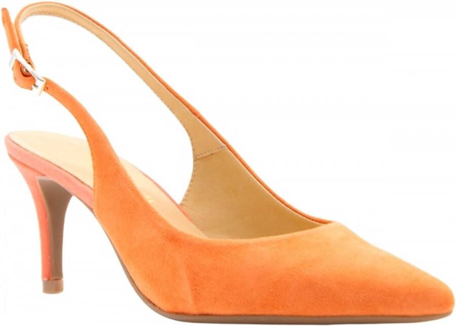 Ctwlk. Peep Toe Hiel met Petticoat Orange Dames