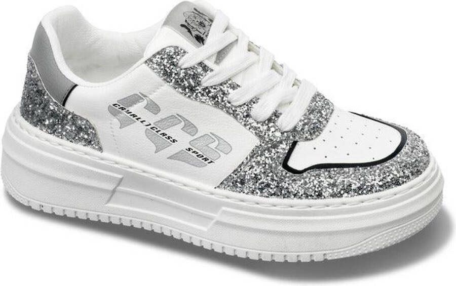 Cavalli Class Glitter Platform Sneakers voor Vrouwen Black Dames