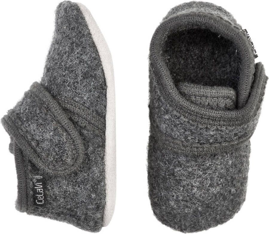 CeLaVi Kinder Baby Schuhe Baby Wool Slippers Deep Stone Grey