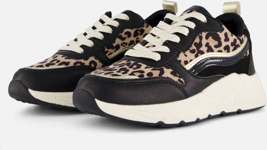 Cellini Cellnini Leopard Sneakers zwart Textiel