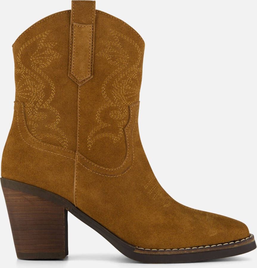 Cellini Cowboylaarzen cognac Suede