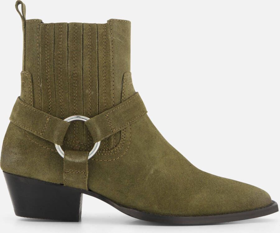 Cellini Cowboylaarzen groen Suede