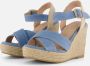 Cellini Espadrilles blauw Textiel - Thumbnail 3