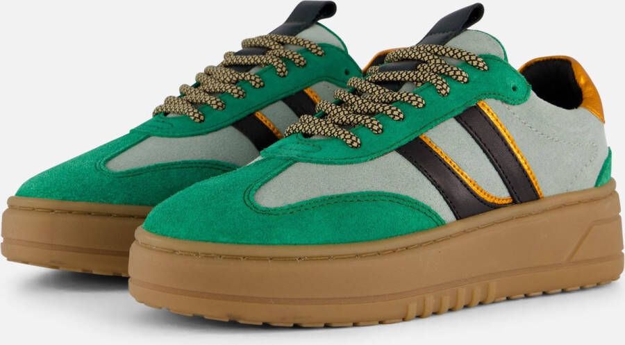 Cellini Sneakers groen Leer