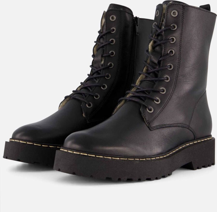 Cellini Teddy Veterboots zwart Leer