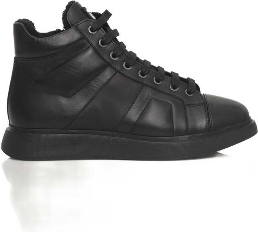 Cerruti 1881 Hoge Sneakers Van Echt Leer Met Rubberen Zool En Logodetail