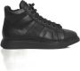 Cerruti 1881 Hoge Sneakers Van Echt Leer Met Rubberen Zool En Logodetail - Thumbnail 1