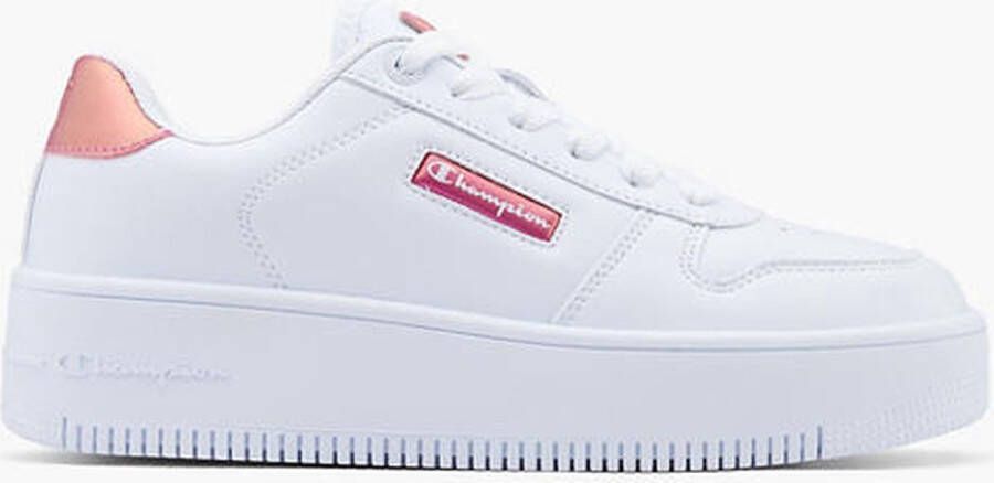 Champion Rebound Platform Glitz Lage Sneakers White Dames