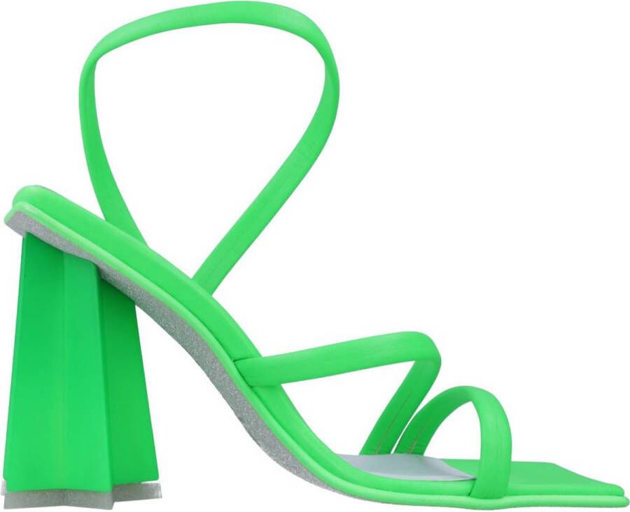 Chiara Ferragni Collection Vetersluiting High Heel Sandalen Green Dames