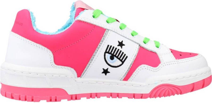 Chiara Ferragni Collection Lage Top Sneakers met 3cm Hak Pink Dames