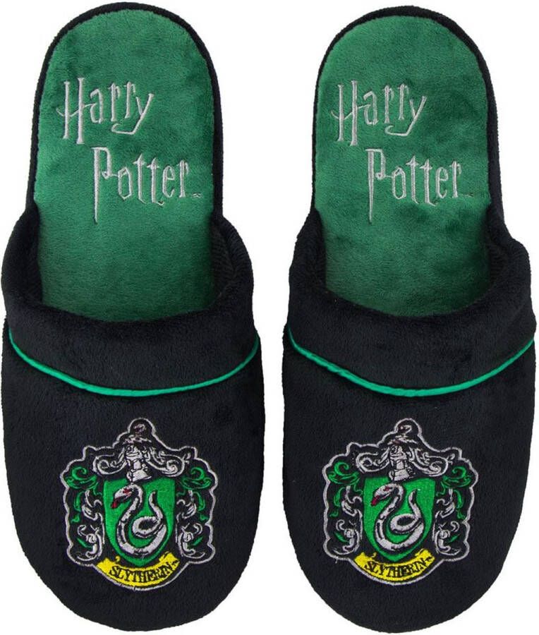 Cinereplicas Harry Potter Slytherin Slippers S M Zwart Groen