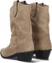 City Western bruin Tinten Saseline 35 Cowboylaarzen Western Laarzen Dames Taupe - Thumbnail 2