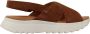 Clarks Camel Suède Dames Sandaal Dashlite Wish Brown Dames - Thumbnail 1