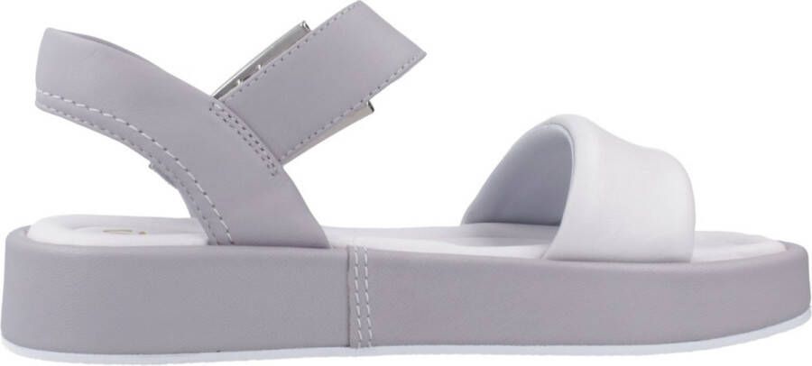 Clarks Alda Strap Platte Sandalen Gray Dames