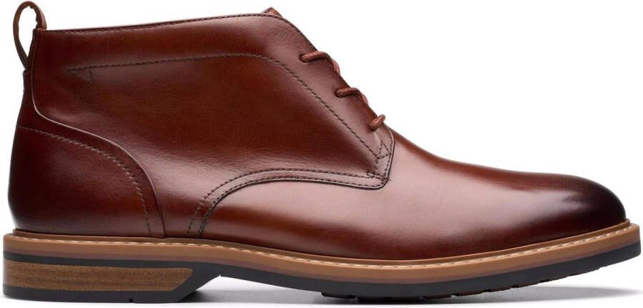 Clarks Comfortabele Heren Enkellaars Bruin Brown Heren