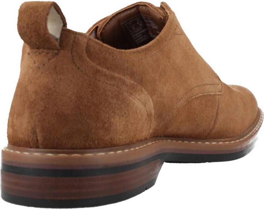 Clarks Enkellaarzen ALDWIN LACE Cola Suede 26178426