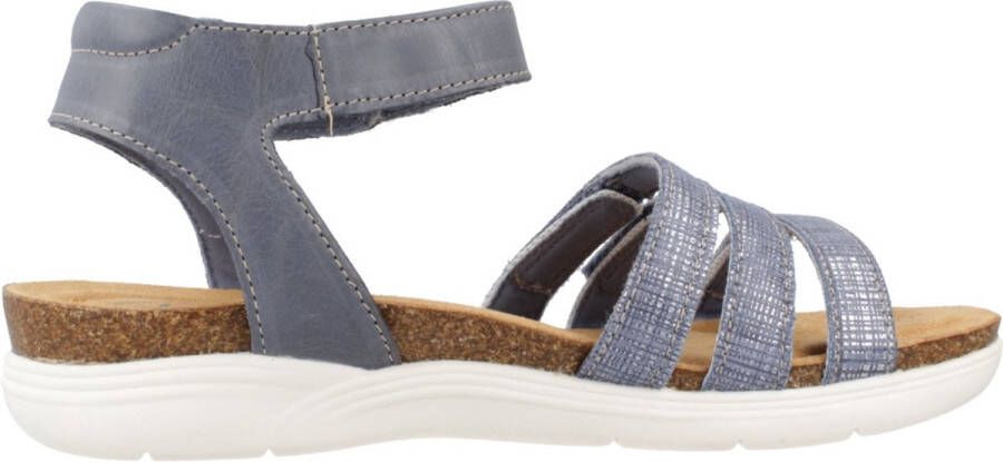 Clarks Stijlvolle Platte Sandalen voor Vrouwen Blue Dames