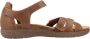 Clarks Stijlvolle platte sandalen voor vrouwen Brown Dames - Thumbnail 1